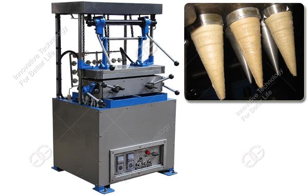 Wafer Ice Cream Cone Baking Machine with 24 Mould for Sale