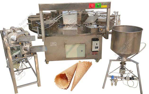 Semi Automatic Rolled Sugar Cone Making Machine