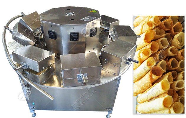Semi Automatic Egg Biscuit Roll Making Machine in China