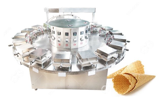Automatic Crispy Waffle Cone Making Machine CE Approved