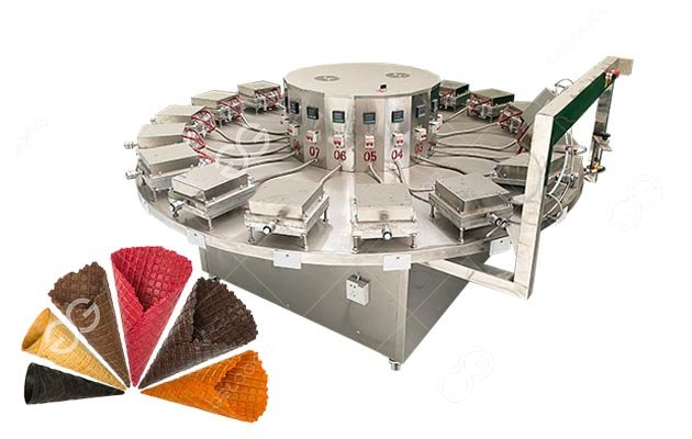 Semi Automatic Rolled Sugar Cones Baking Machine GGDCD15