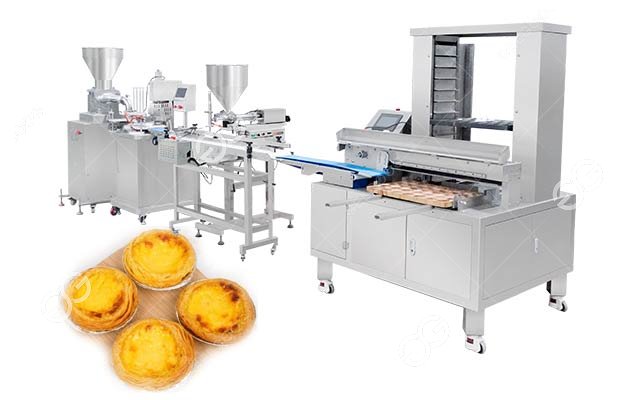 Automatic Egg Tart Making Machine 40-90mm Diameter