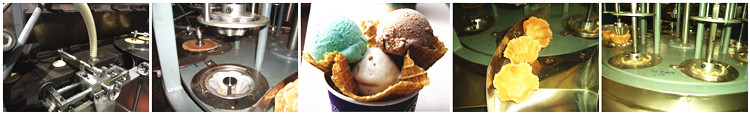 automatic ice cream cone machine line