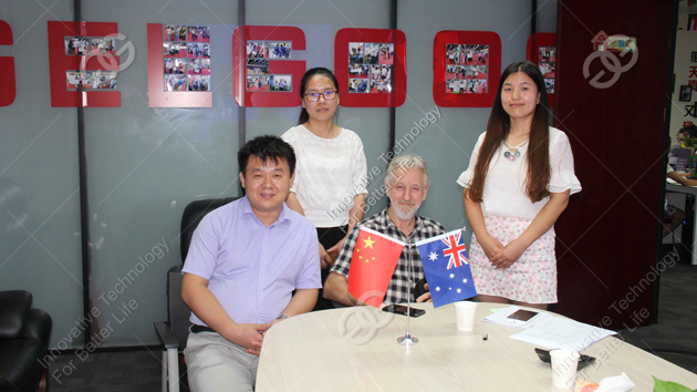 customer visit for wafer biscuit making machine