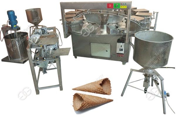 Rolled Ice Cream Cone Baking Machine