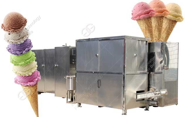 ice cream cone production line