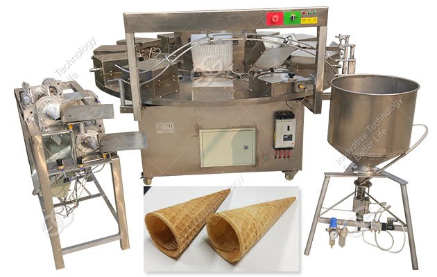 Rolled Ice Cream Cone Machine