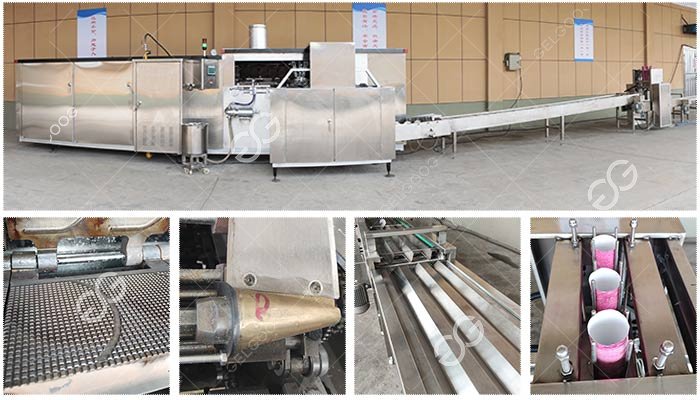Fully Automatic Ice Cream Cone Making Machine